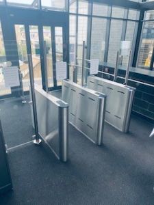 Glass Fast Lane Pedestrian Security Gates