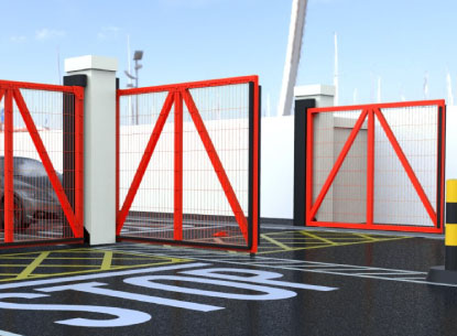security hinged gates